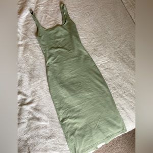 Green MIDI Dress -ZARA